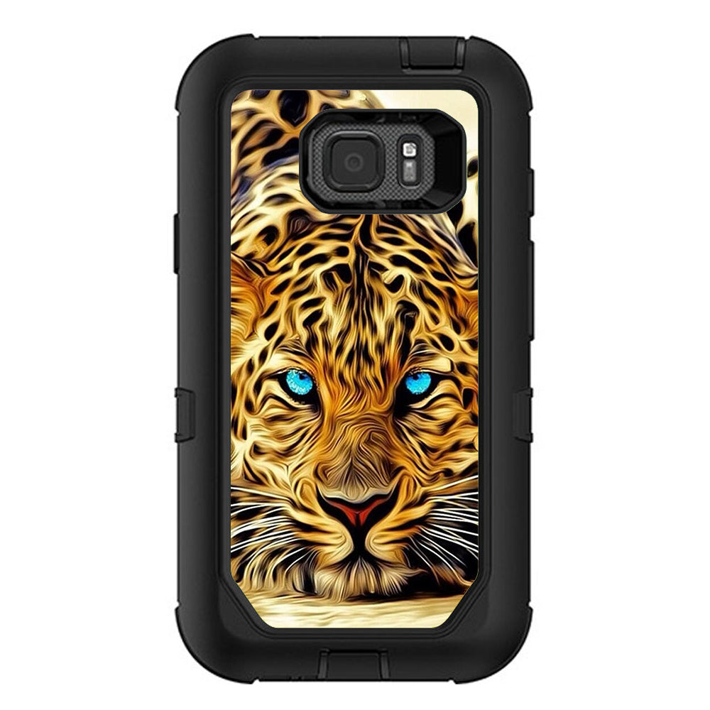  Leopard With Blue Eyes Otterbox Defender Samsung Galaxy S7 Active Skin