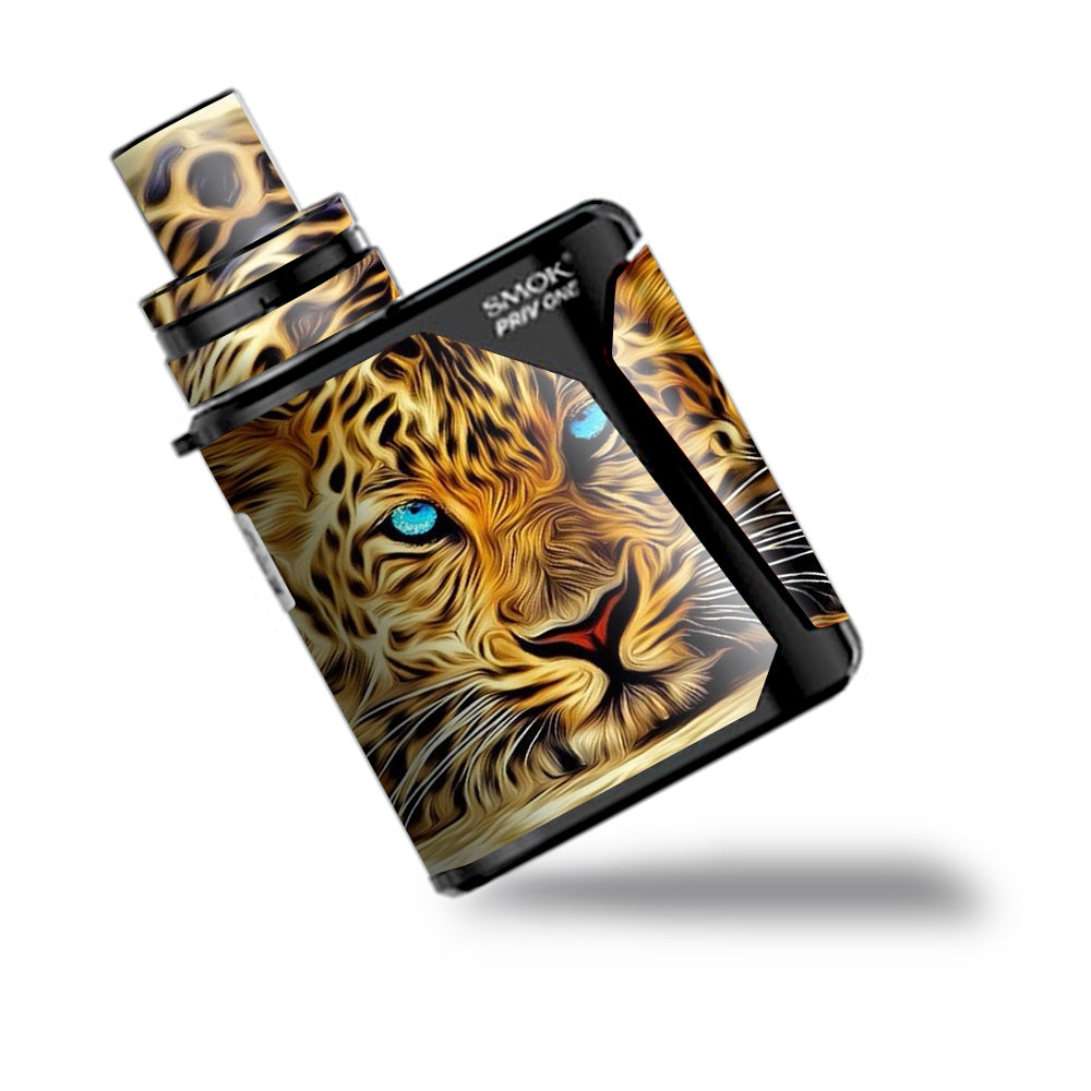  Leopard With Blue Eyes Smok Priv One Skin