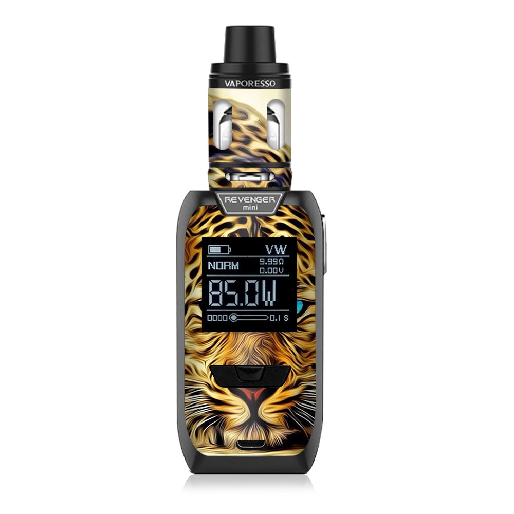  Leopard With Blue Eyes Vaporesso Revenger Mini 85w Skin