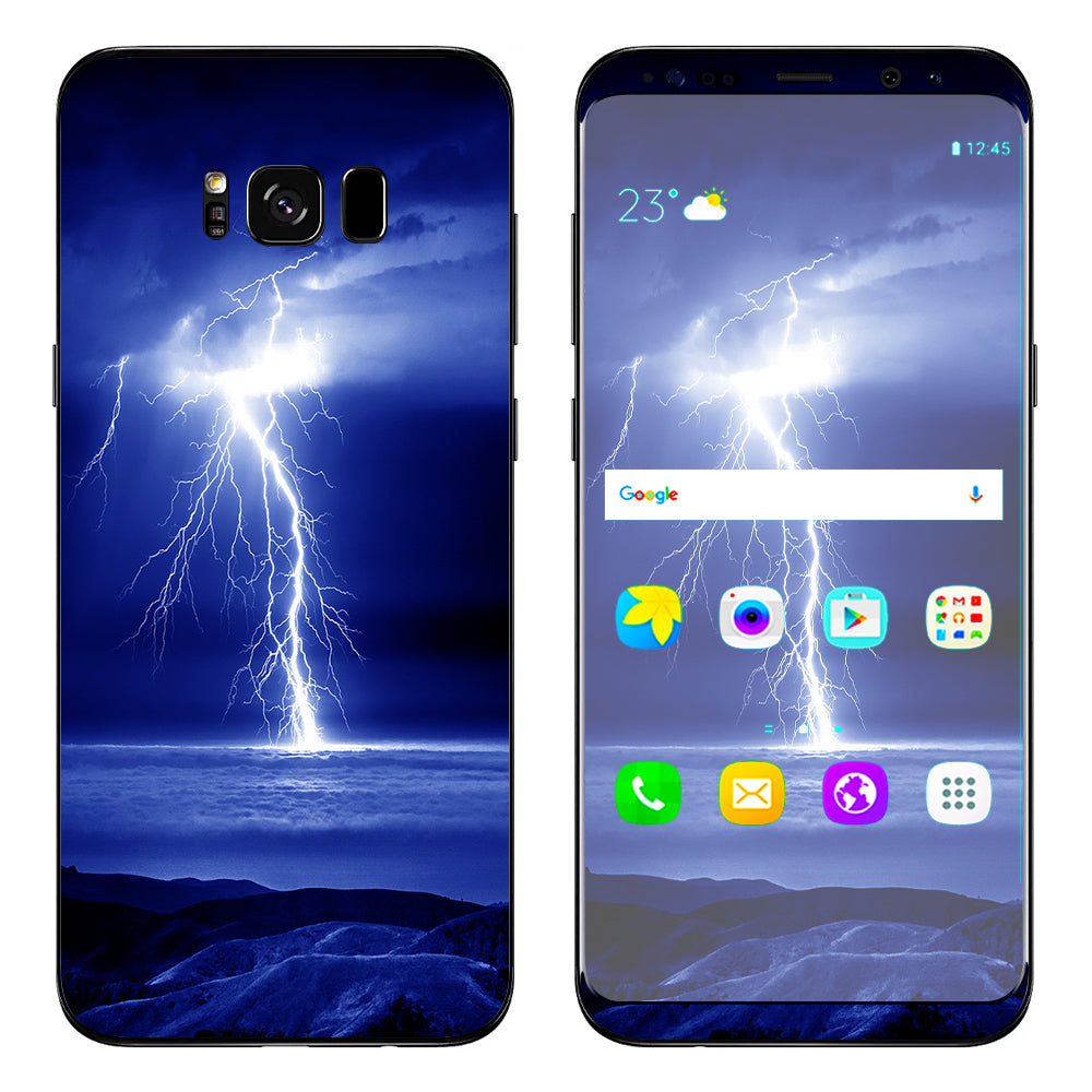  Lightning On The Ocean Samsung Galaxy S8 Skin