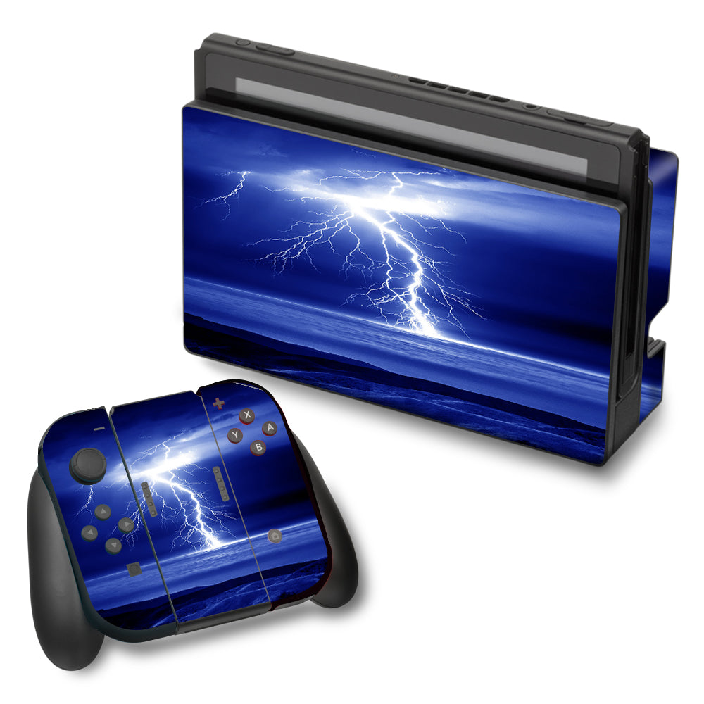  Lightning On The Ocean Nintendo Switch Skin