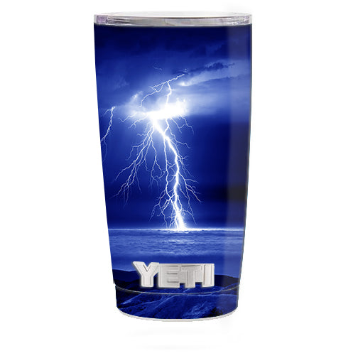  Lightning On The Ocean Yeti 20oz Rambler Tumbler Skin