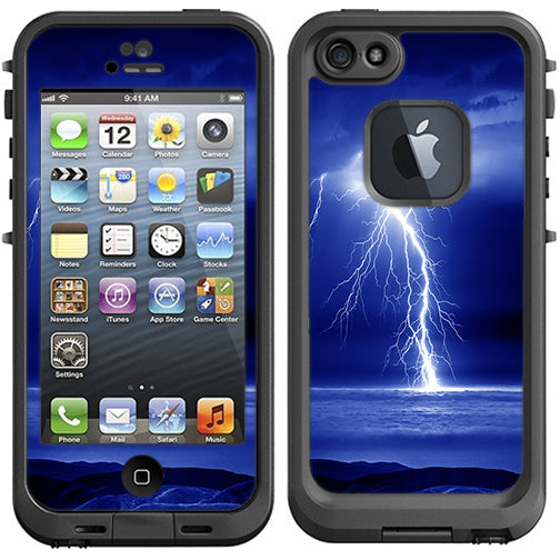  Lightning On The Ocean Lifeproof Fre iPhone 5 Skin