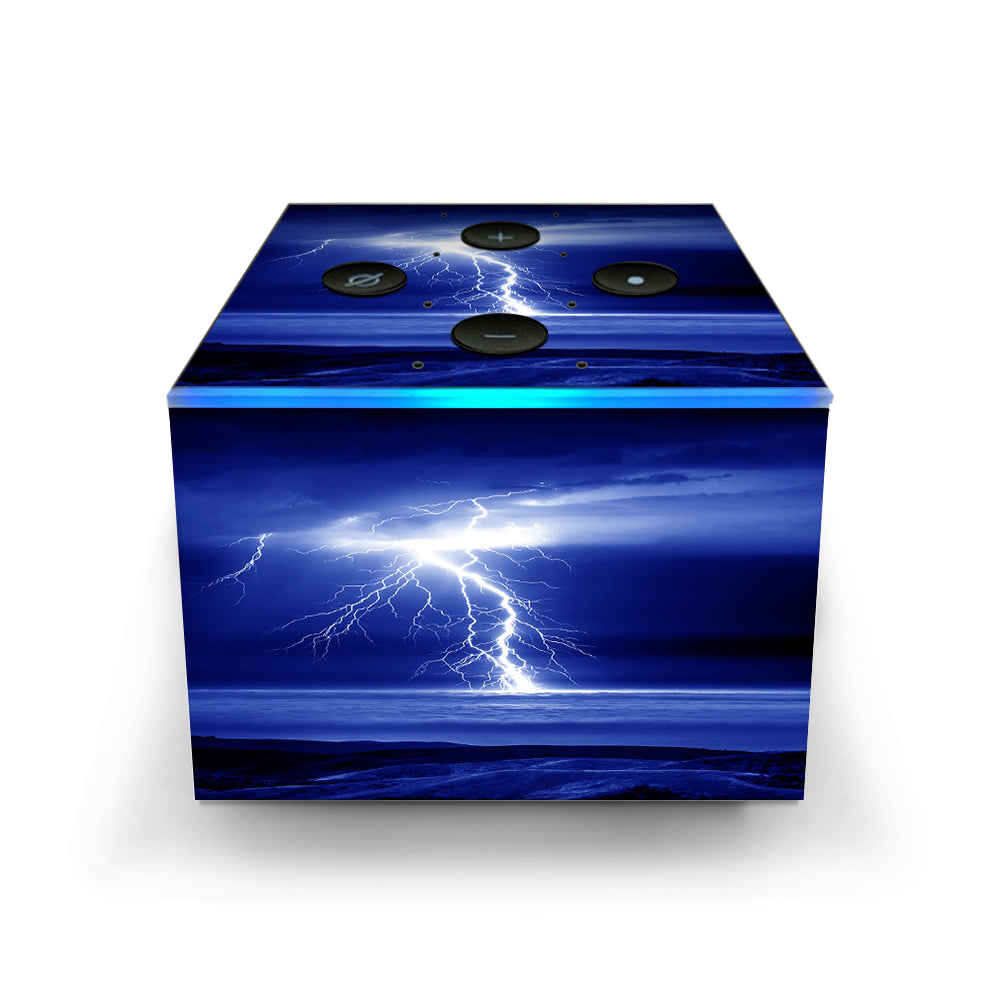  Lightning On The Ocean Amazon Fire TV Cube Skin
