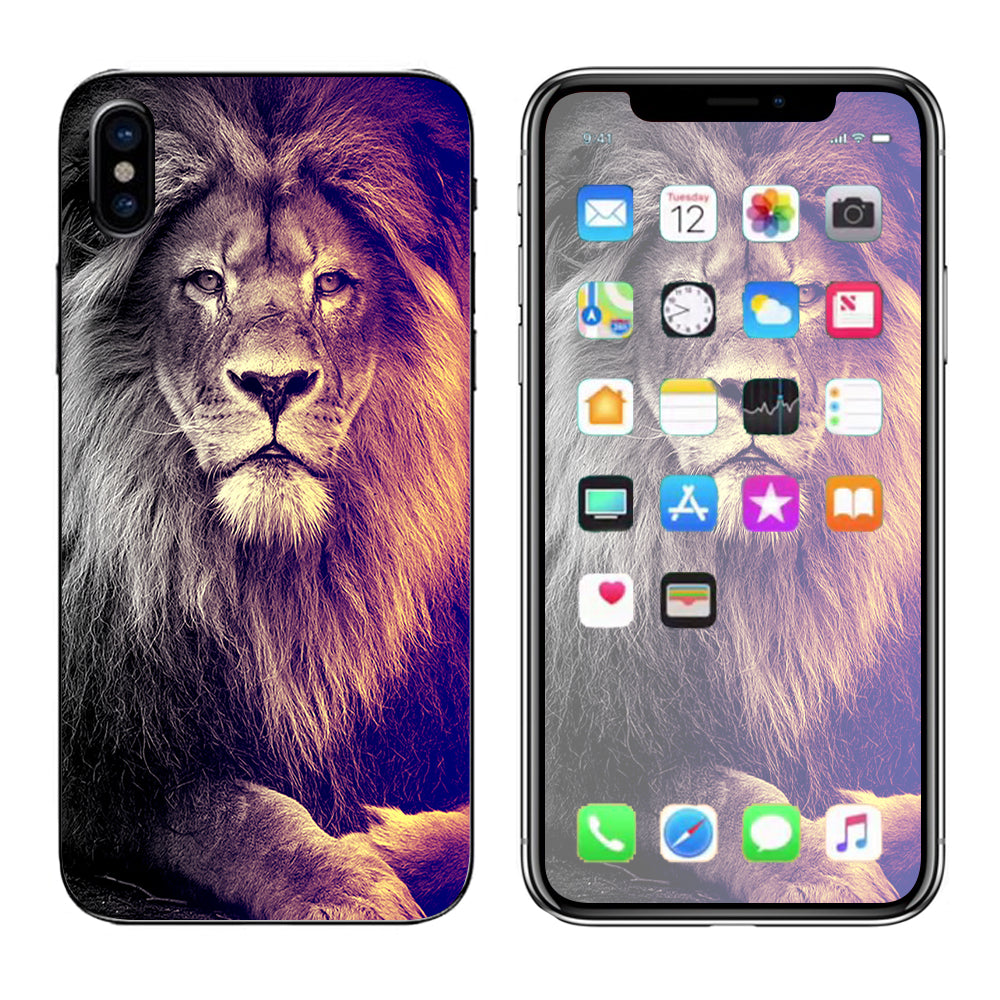  Proud Lion, King Of The Pride Apple iPhone X Skin