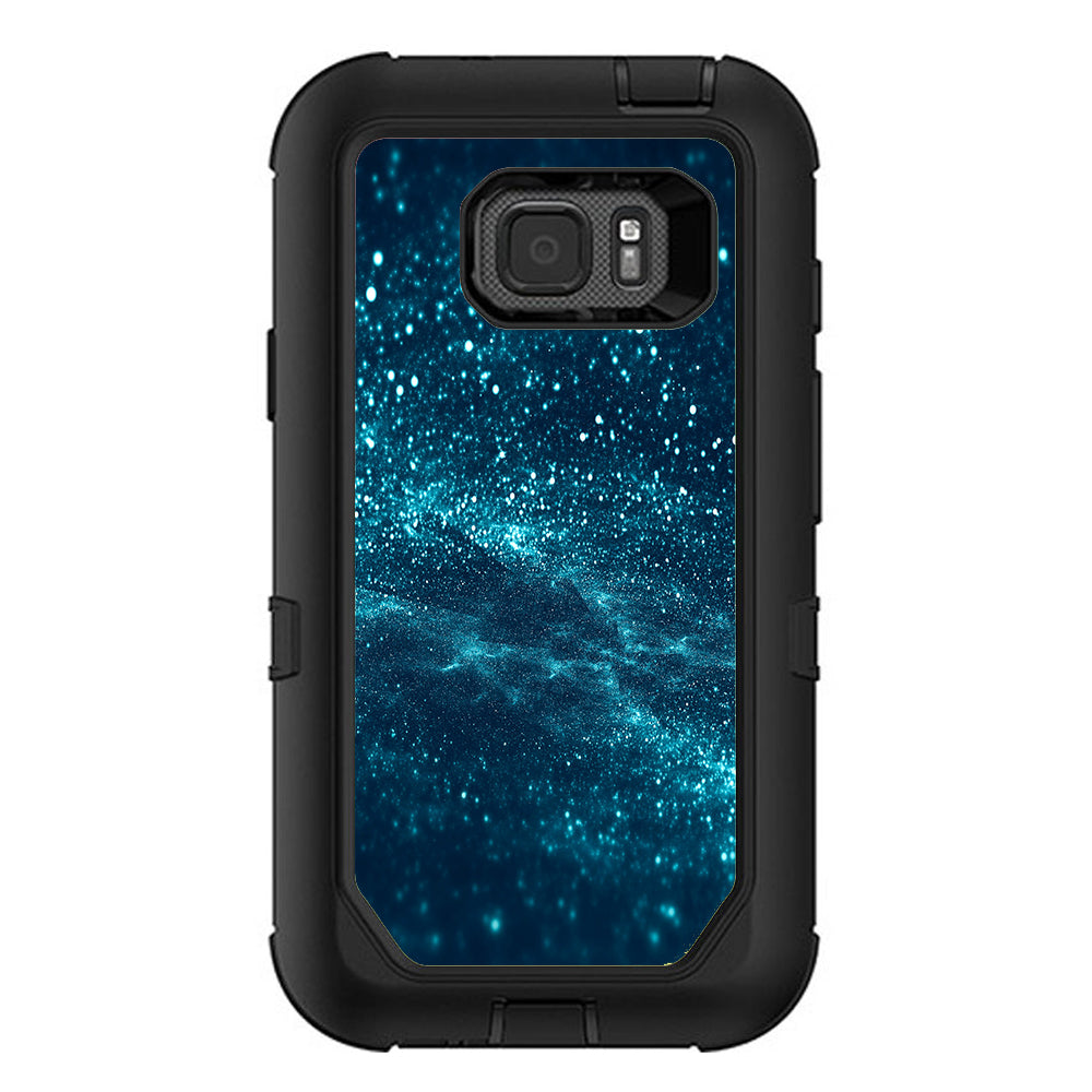  Blue Nebula Meteor Shower Otterbox Defender Samsung Galaxy S7 Active Skin