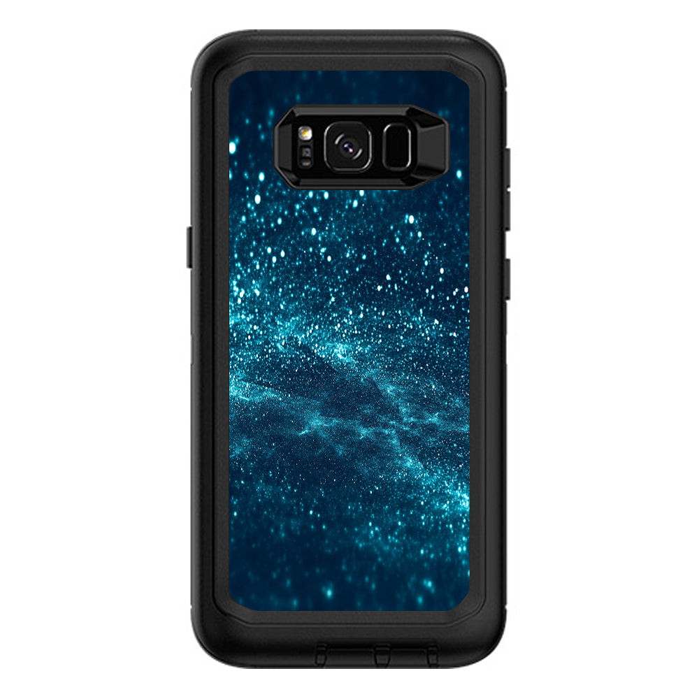  Blue Nebula Meteor Shower Otterbox Defender Samsung Galaxy S8 Plus Skin