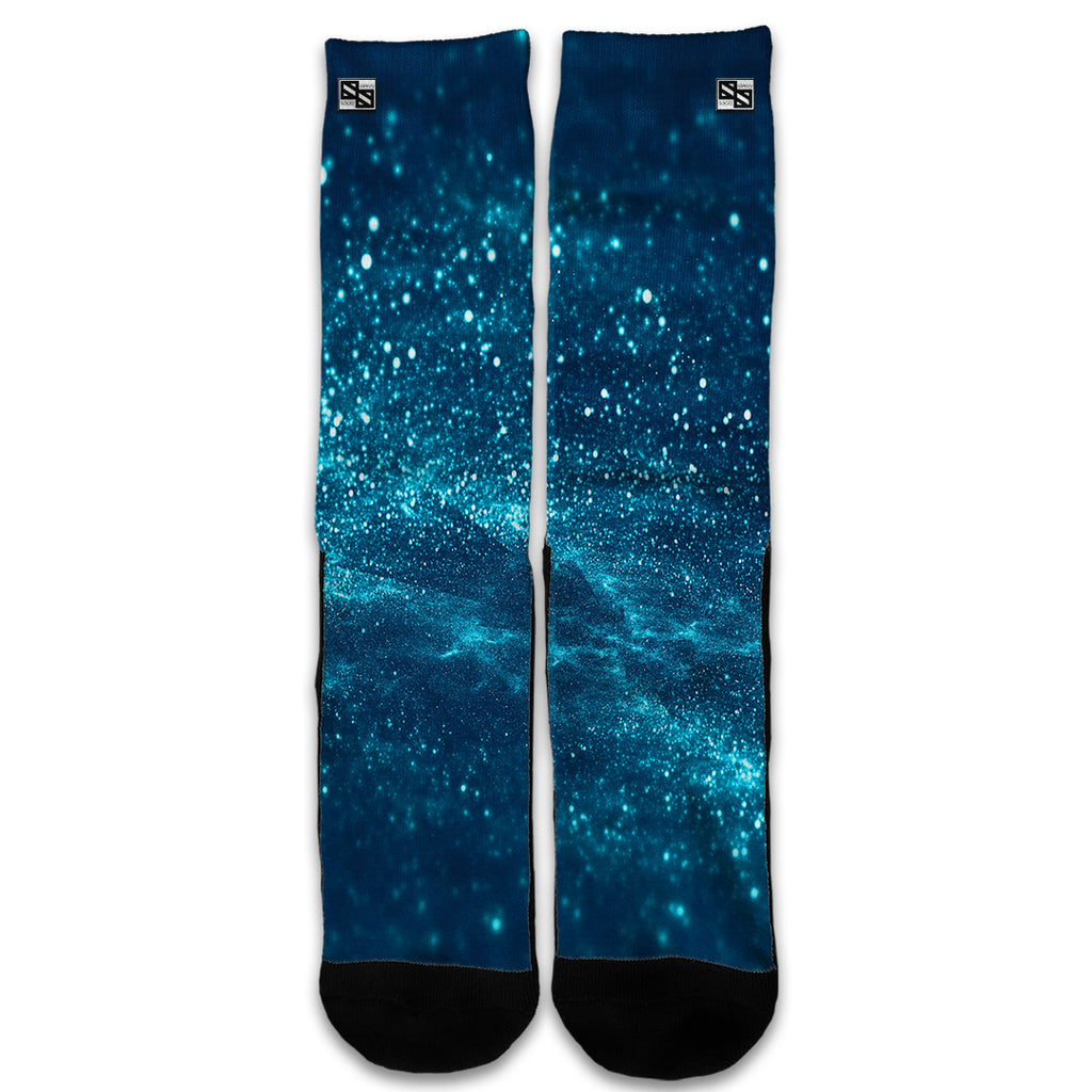  Blue Nebula Meteor Shower Universal Socks