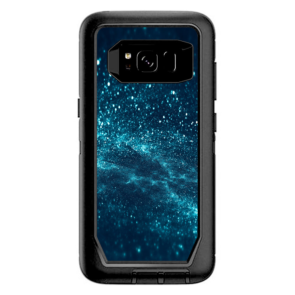  Blue Nebula Meteor Shower Otterbox Defender Samsung Galaxy S8 Skin