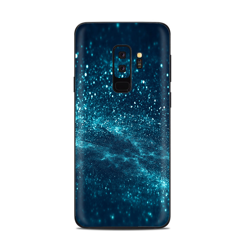  Blue Nebula Meteor Shower Samsung Galaxy S9 Plus Skin