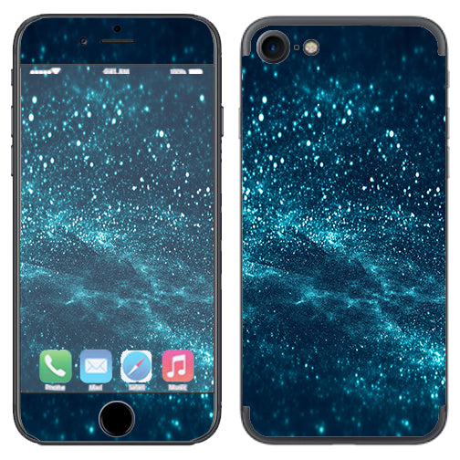  Blue Nebula Meteor Shower Apple iPhone 7 or iPhone 8 Skin