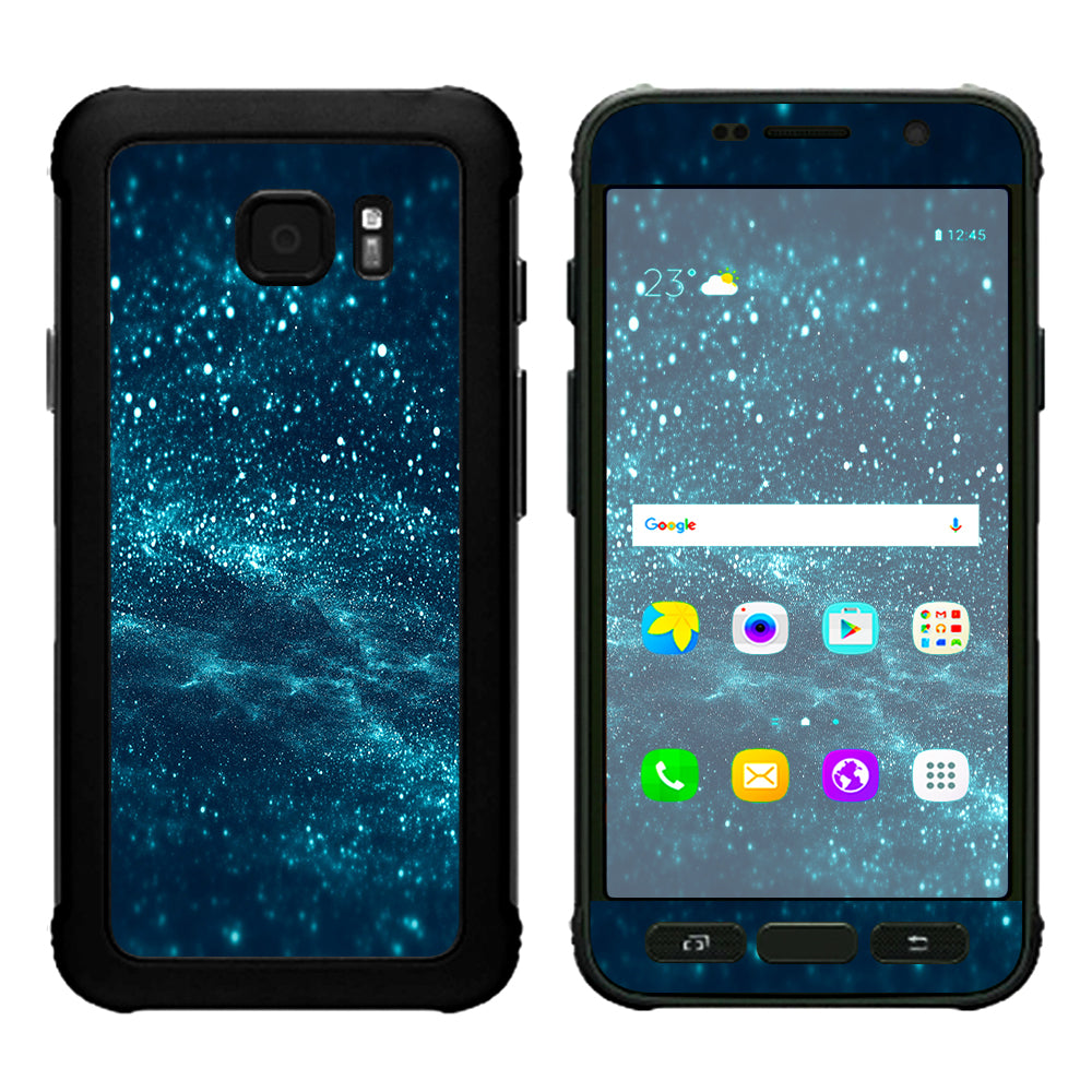  Blue Nebula Meteor Shower Samsung Galaxy S7 Active Skin