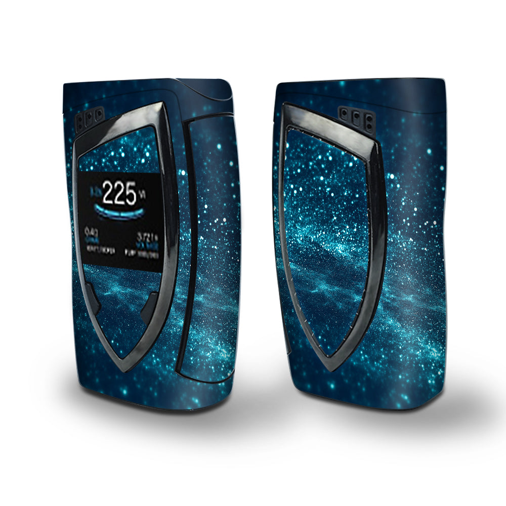 Skin Decal Vinyl Wrap for Smok Devilkin Kit 225w Vape (includes TFV12 Prince Tank Skins) skins cover/ blue nebula meteor shower