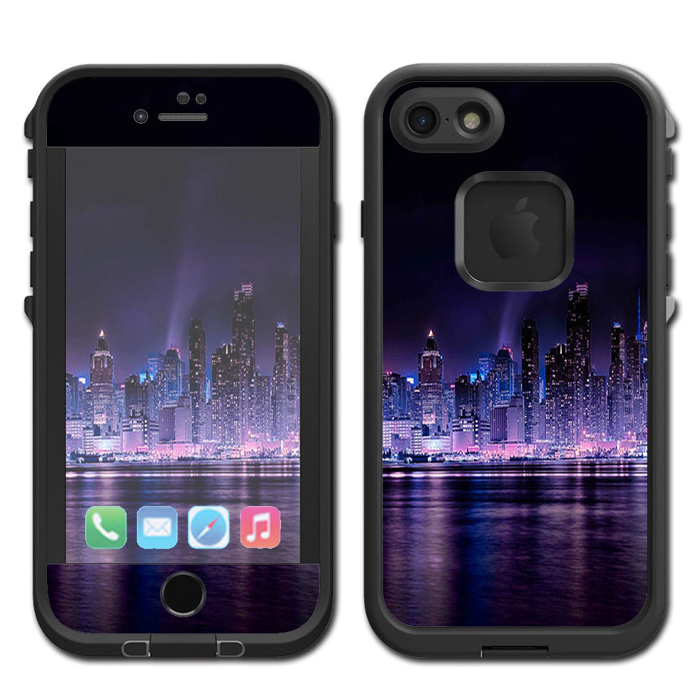  Manhattan Skyline Lifeproof Fre iPhone 7 or iPhone 8 Skin