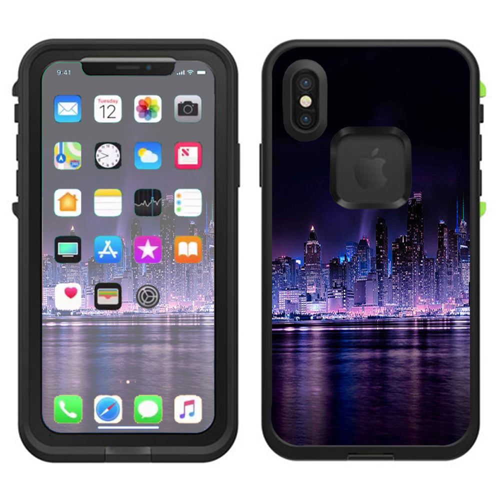  Manhattan Skyline Lifeproof Fre Case iPhone X Skin