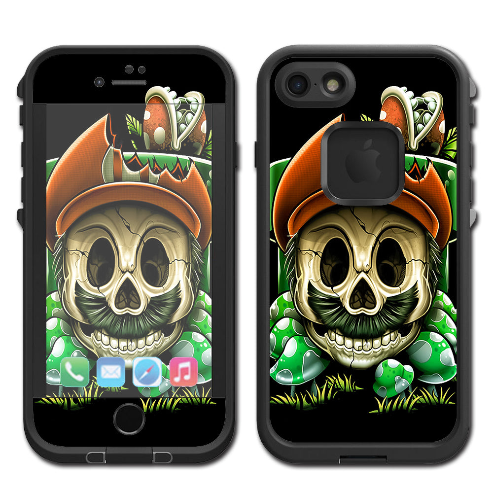  Gangster Mario Face Lifeproof Fre iPhone 7 or iPhone 8 Skin