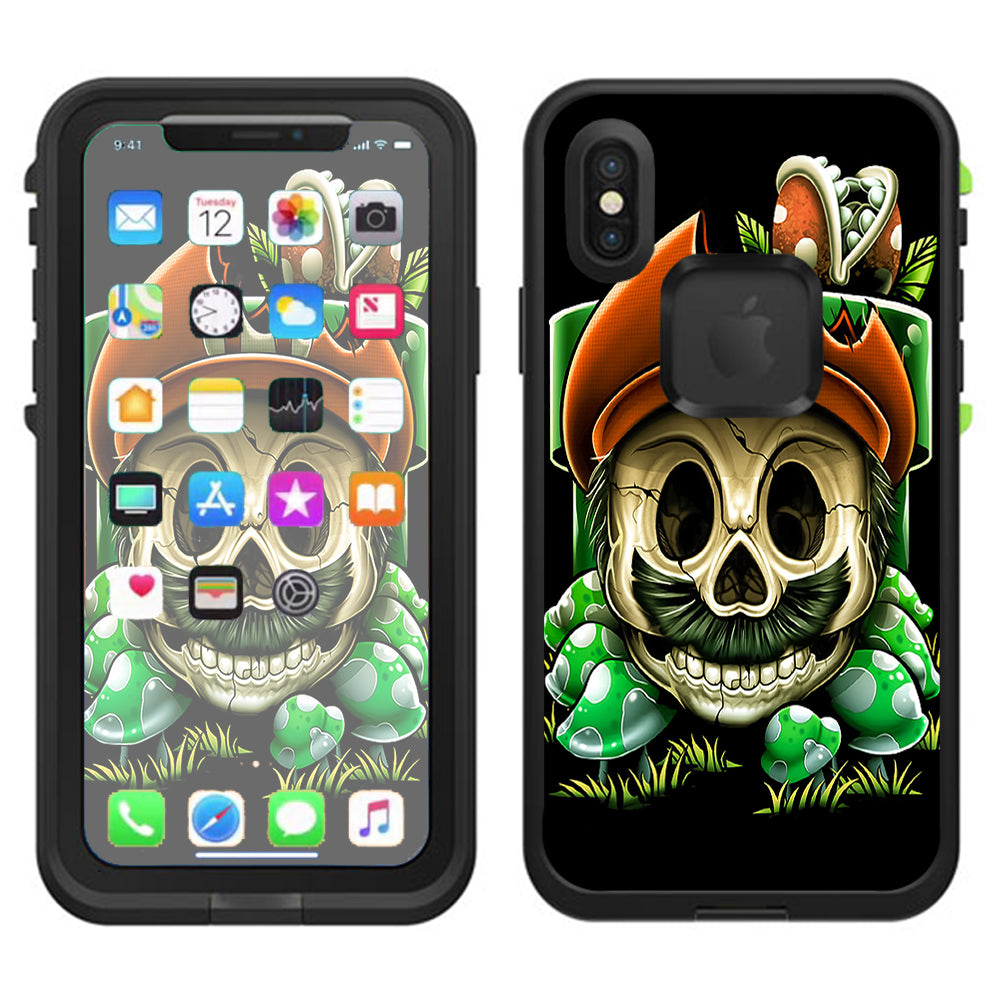  Gangster Mario Face Lifeproof Fre Case iPhone X Skin