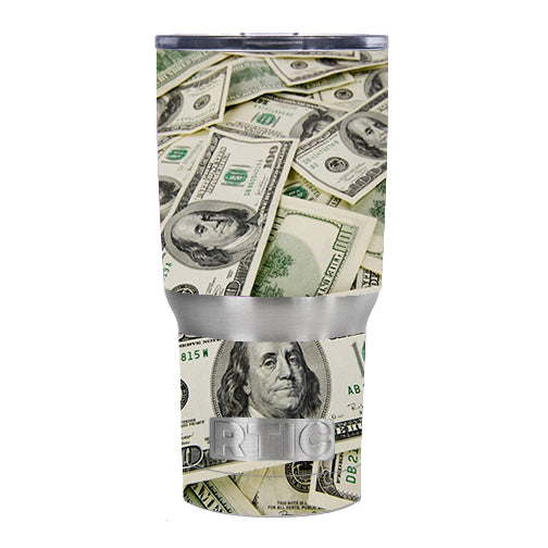  Cash Money, Benjamins RTIC 20oz Tumbler Skin