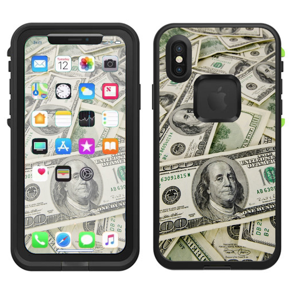  Cash Money, Benjamins Lifeproof Fre Case iPhone X Skin