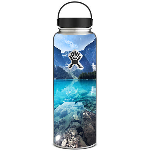  Mountain Lake, Clear Water Hydroflask 40oz Wide Mouth Skin