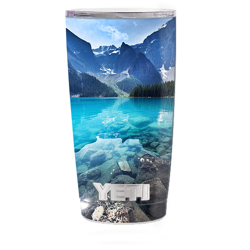  Mountain Lake, Clear Water Yeti 20oz Rambler Tumbler Skin