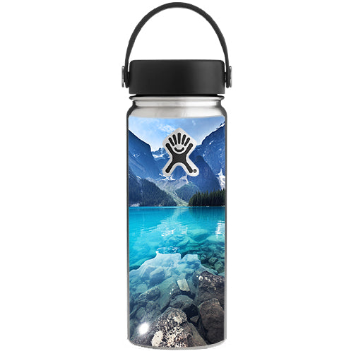  Mountain Lake, Clear Water Hydroflask 18oz Wide Mouth Skin