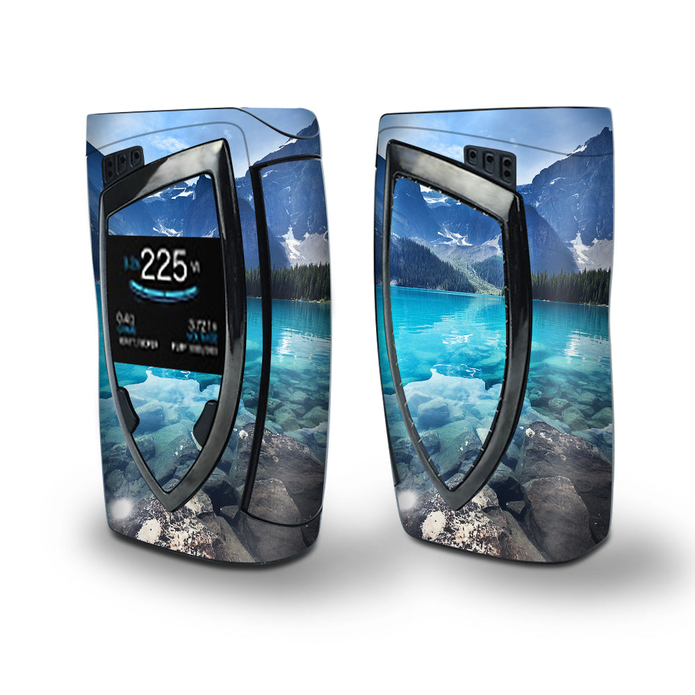 Skin Decal Vinyl Wrap for Smok Devilkin Kit 225w Vape (includes TFV12 Prince Tank Skins) skins cover/ Mountain lake, clear water