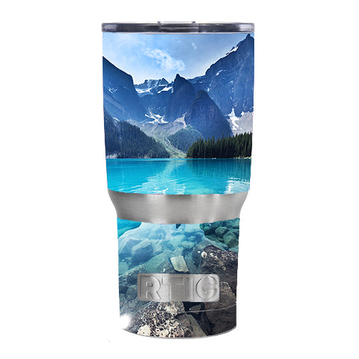  Mountain Lake, Clear Water RTIC 20oz Tumbler Skin