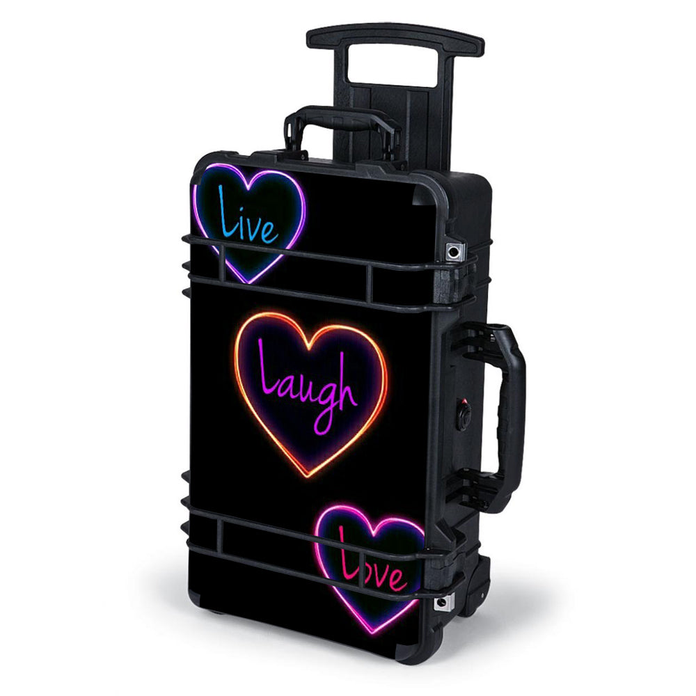  Neon Hearts, Live,Love,Life Pelican Case 1510 Skin