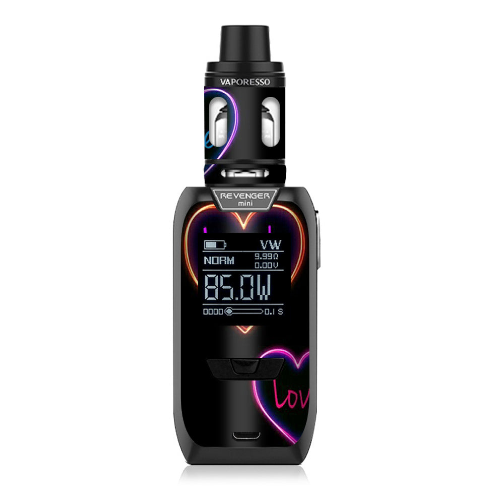  Neon Hearts, Live,Love,Life Vaporesso Revenger Mini 85w Skin
