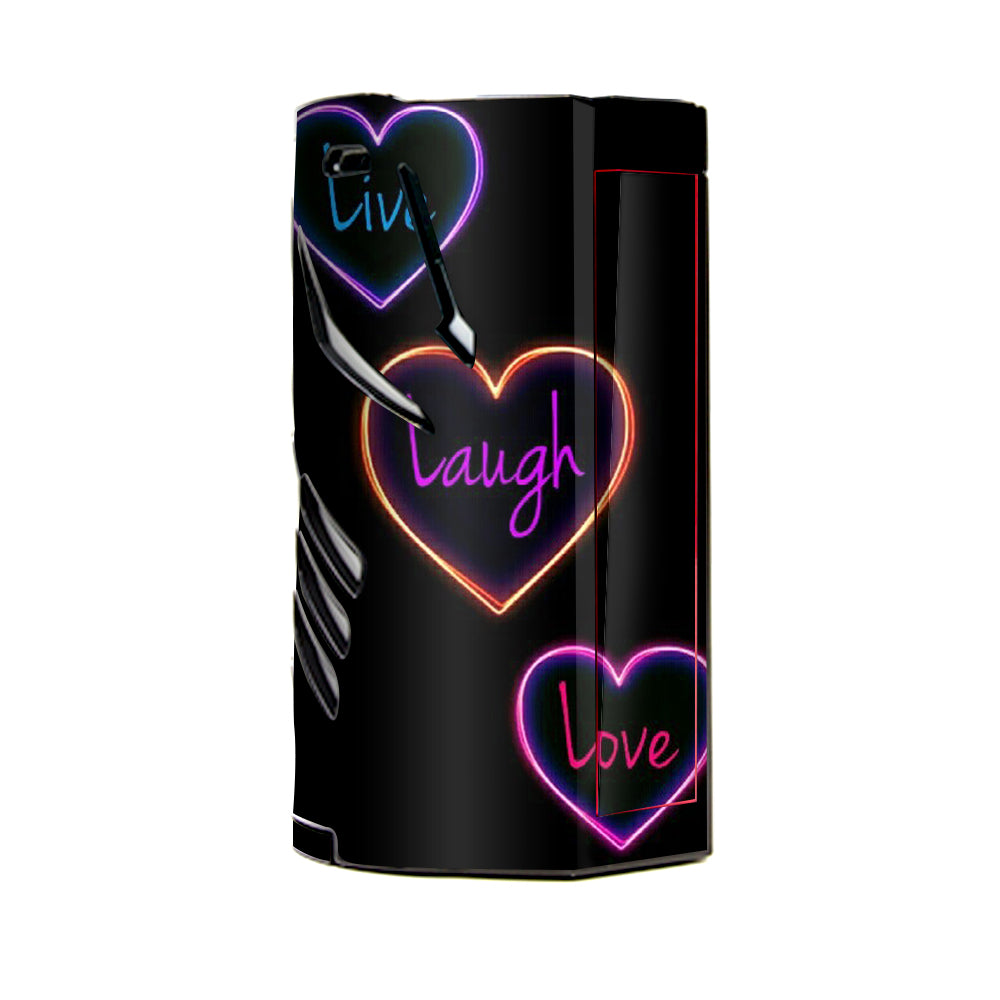  Neon Hearts, Live,Love,Life T-Priv 3 Smok Skin