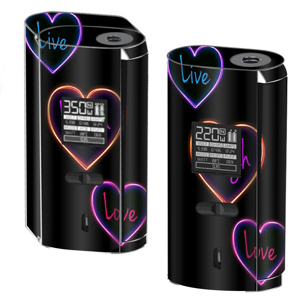  Neon Hearts, Live,Love,Life Smok GX2/4 350w Skin