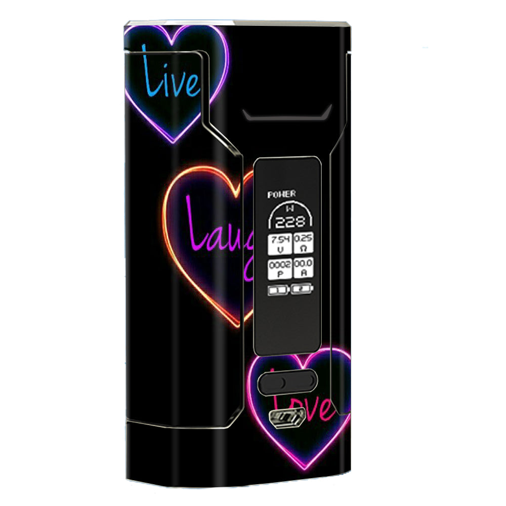  Neon Hearts, Live,Love,Life Wismec Predator 228 Skin