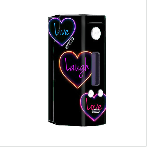  Neon Hearts, Live,Love,Life Wismec Reuleaux RX200 Skin