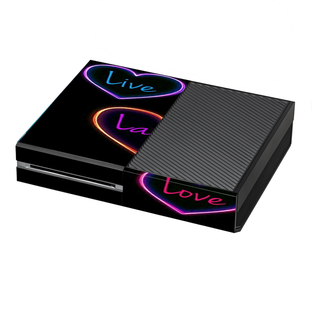 Neon Hearts, Live,Love,Life Microsoft Xbox One Skin