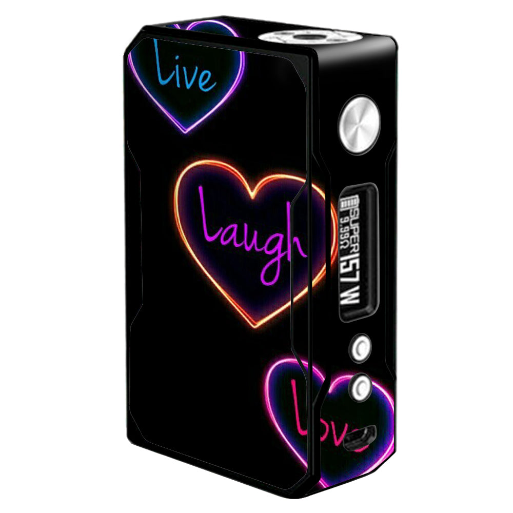  Neon Hearts, Live,Love,Life Voopoo Drag 157w Skin