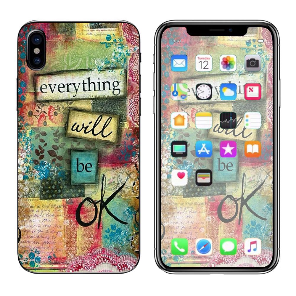  Everything Will Be Ok Apple iPhone X Skin