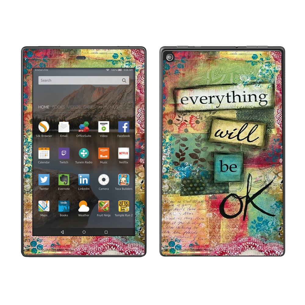  Everything Will Be Ok Amazon Fire HD 8 Skin
