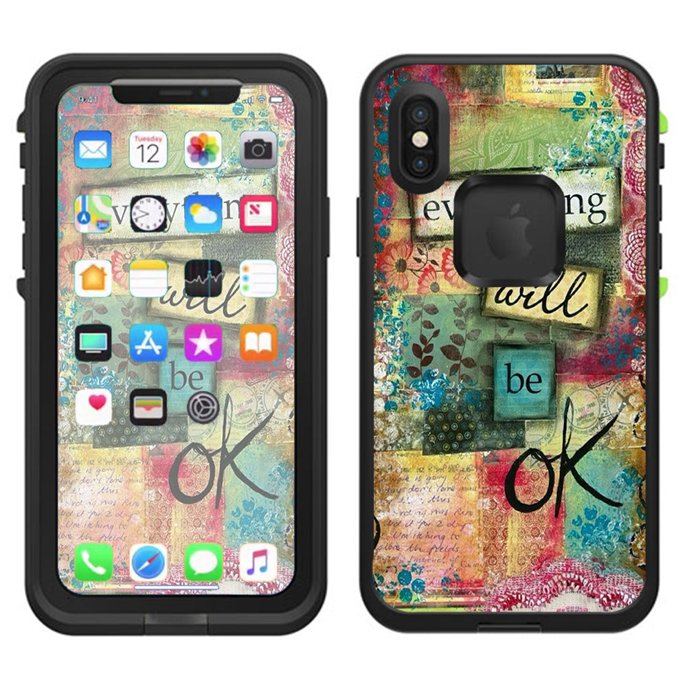  Everything Will Be Ok Lifeproof Fre Case iPhone X Skin