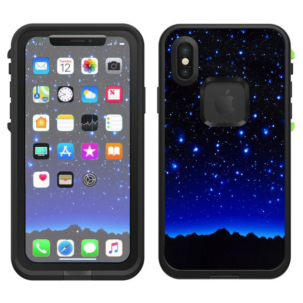  Stars Over Glowing Sky Lifeproof Fre Case iPhone X Skin