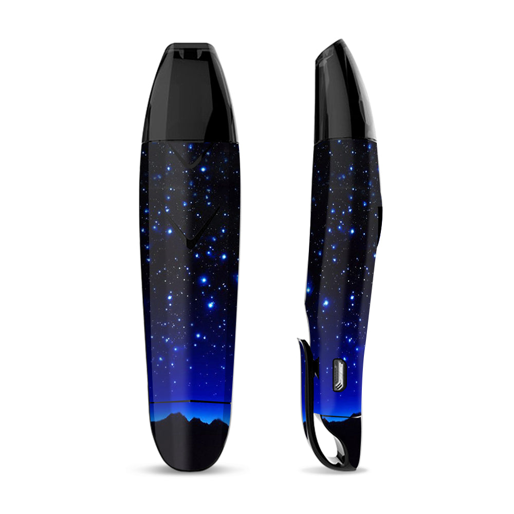 Skin Decal Vinyl Wrap for Suorin Vagon  Vape / Stars over glowing Sky