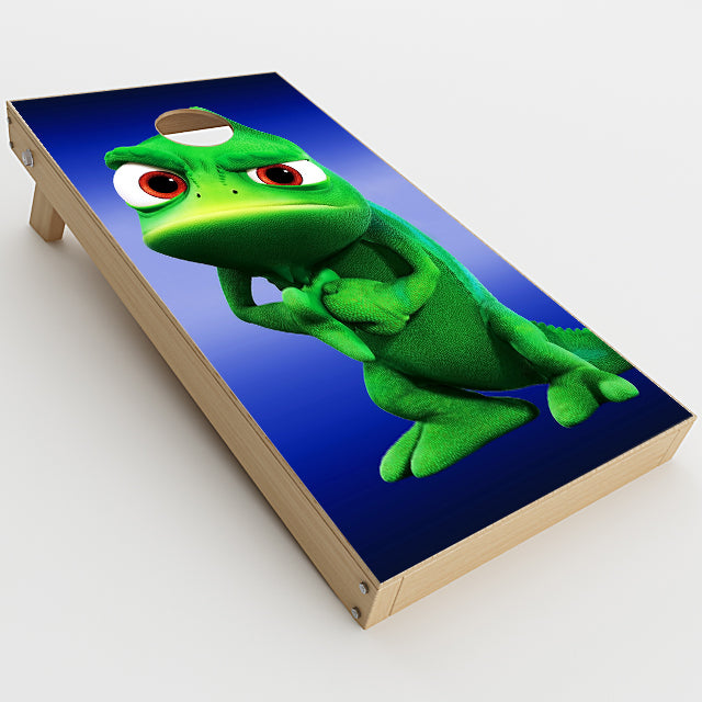  Green Dino, Dinosaur, Gecko,Lizard Cornhole Game Boards  Skin
