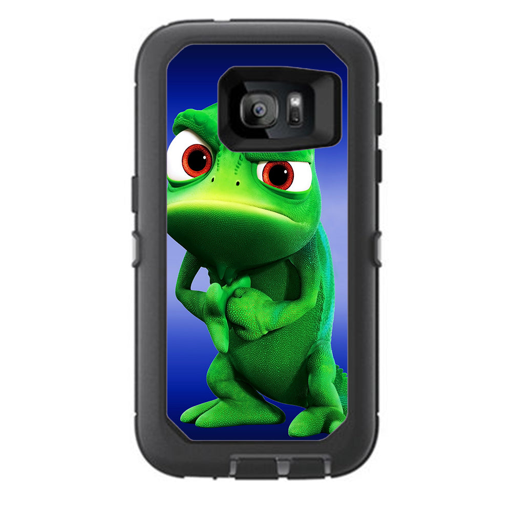  Green Dino, Dinosaur, Gecko,Lizard Otterbox Defender Samsung Galaxy S7 Skin