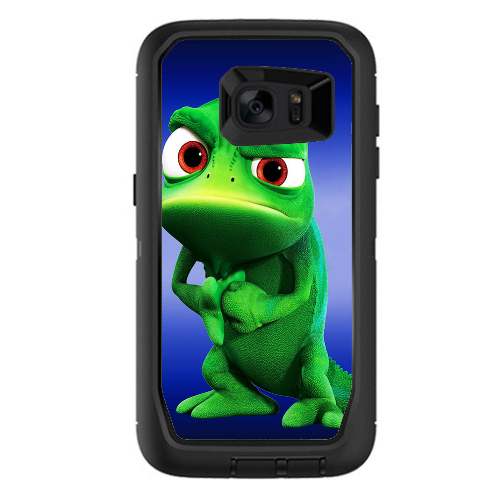  Green Dino, Dinosaur, Gecko,Lizard Otterbox Defender Samsung Galaxy S7 Edge Skin