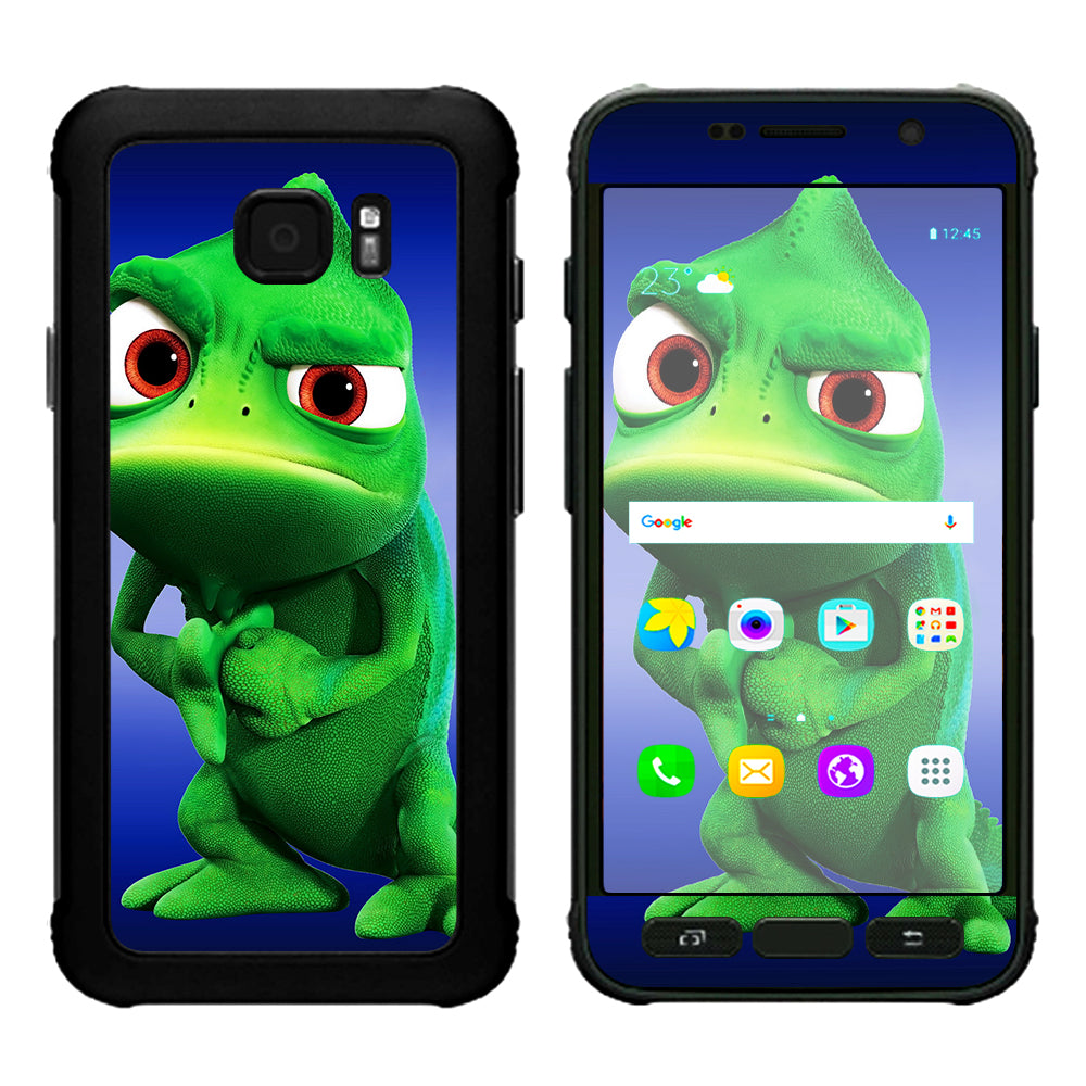  Green Dino, Dinosaur, Gecko,Lizard Samsung Galaxy S7 Active Skin
