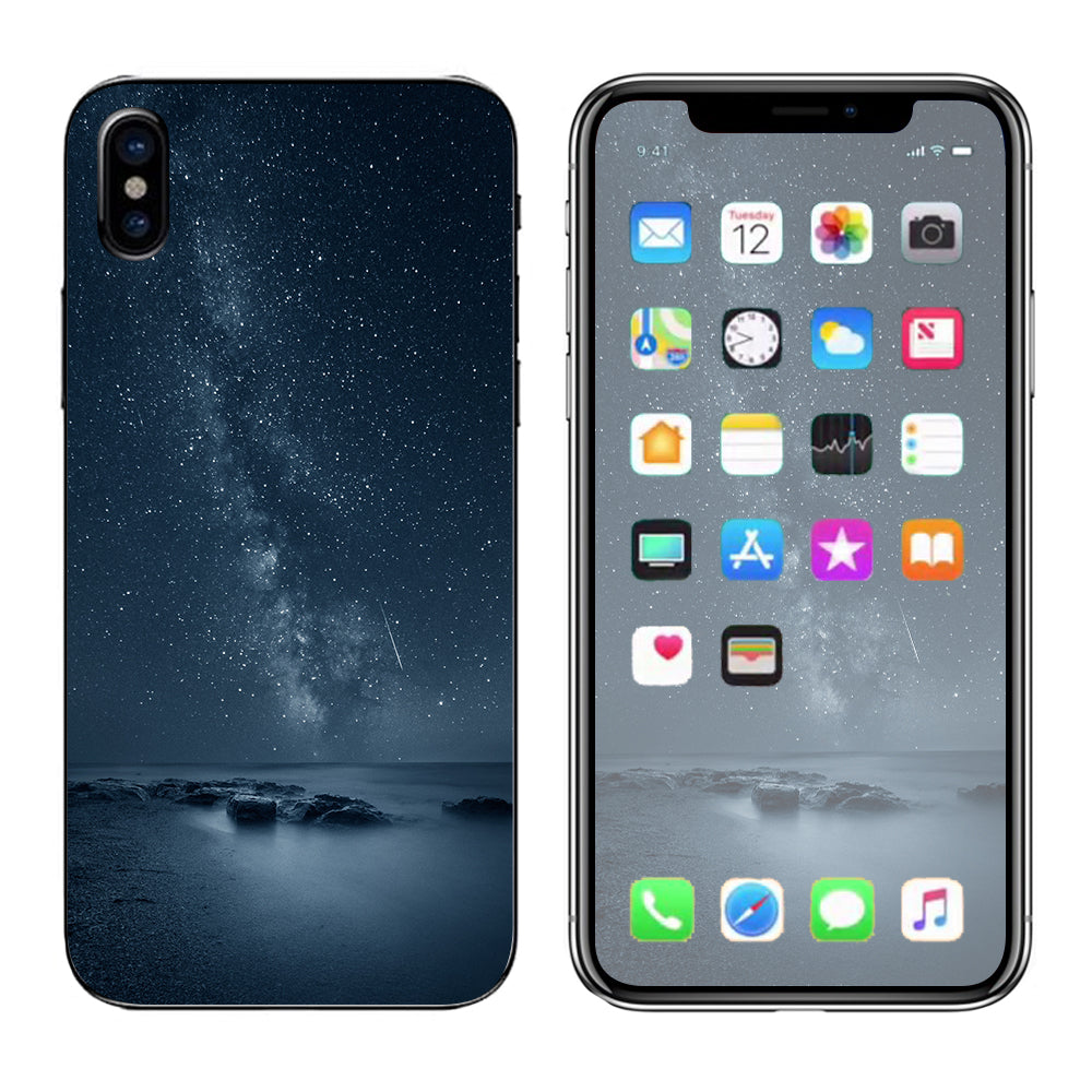  Reflecting Infinity Northern Lights Apple iPhone X Skin
