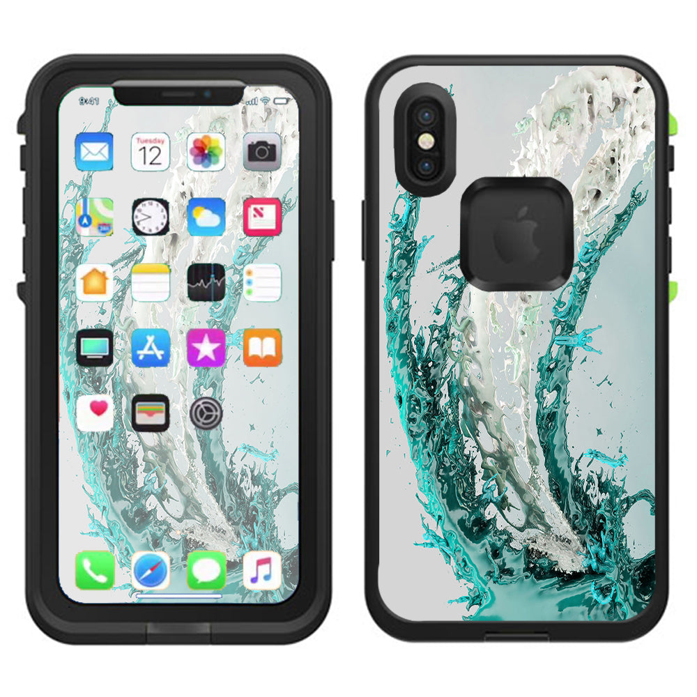  Water Splash Lifeproof Fre Case iPhone X Skin