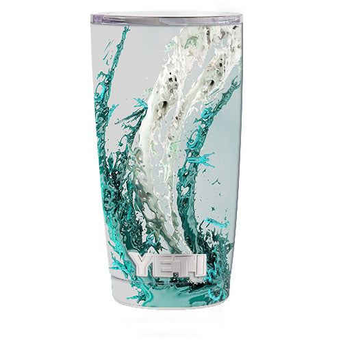  Water Splash Yeti 20oz Rambler Tumbler Skin