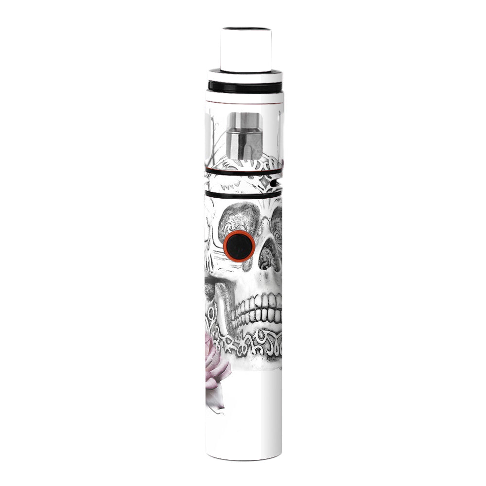 Roses In Skull Smok Stick V8 Skin