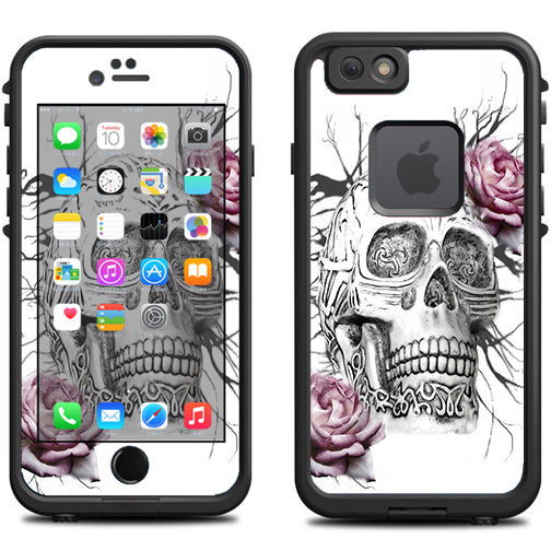  Roses In Skull Lifeproof Fre iPhone 6 Skin
